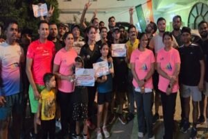 पूर्णिया बिहार 1 अक्टूबर 26 पूर्णिया में पहली बार नाइट मैराथन, महिला सुरक्षा के लिए दौड़ा शहर*