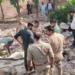 मथुरा 3 अक्टूबर 26*दर्दनाक हादसा: होटल की निर्माणाधीन दीवार गिरी, एक मजदूर की मौत; दो मलबे में दबे