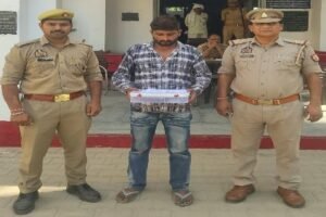 मथुरा 5 अक्टूबर 26*थाना जमुनापार पुलिस द्वारा 01 अभियुक्त को 01 अवैध हथियार सहित किया गया गिरफ्तार ।*