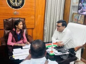 बांदा 13 अक्टूबर 26*मिशन शक्ति के तहत छात्रा अंशु सिंह बनीं एक दिन की जिला बेसिक शिक्षा अधिकारी*