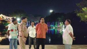 महोबा 20 अक्टूबर 26*एसडीएम व सीओ ने मूर्ति विजर्सन स्थल पर सुरक्षा व्यवस्था का लिया जायजा