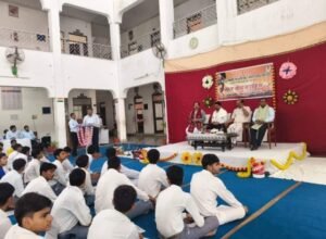 मथुरा 22अक्टूबर 26*कृष्ण चंद्र गांधी सरस्वती विद्या मंदिर में लक्ष्यबोध कार्यक्रम आयोजित