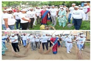 पूर्णिया बिहार 3 अक्टूबर 26 काली मंदिर घाट पर चला स्वच्छता का महा-अभियान, महापौर ने दिया "स्वच्छ पूर्णिया" का संदेश