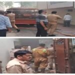 कानपुर नगर 10 अक्टूबर 26*मकान के बेसमेंट में लगी आग, दमकल की चार गाड़ियों ने पाया काबू
