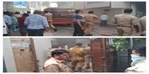कानपुर नगर 10 अक्टूबर 26*मकान के बेसमेंट में लगी आग, दमकल की चार गाड़ियों ने पाया काबू