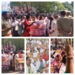 लखनऊ12 अक्टूबर 26*संविदा और आउटसोर्सिंग महिला ANM कर्मियों का प्रदर्शन