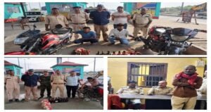 पूर्णिया बिहार 25 अक्टूबर 26 *पूर्णिया में शराब माफियाओं पर प्रशासन का बड़ा प्रहार, 37 लीटर शराब जब्त, 3 गिरफ्तार, 3 बाइक सीज*