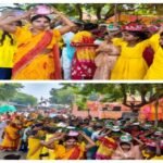 कौशाम्बी 26 अक्टूबर 26*हिसामपुर परसखी गांव में निकली भव्य कलश यात्रा*
