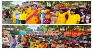 कौशाम्बी 26 अक्टूबर 26*हिसामपुर परसखी गांव में निकली भव्य कलश यात्रा*